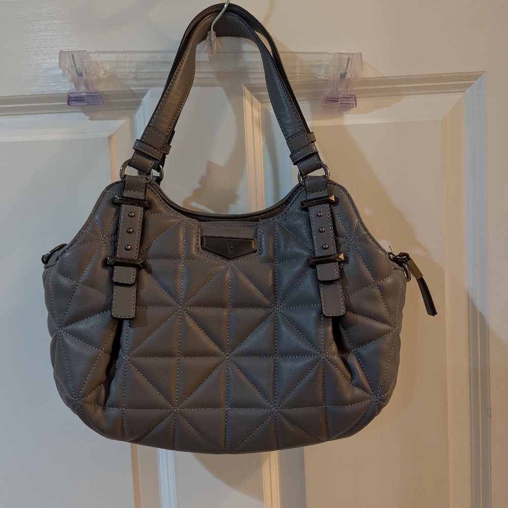 Kohl's Stylish Gray Quilted Women's Bag